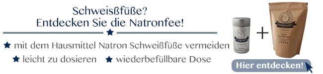 Hausmittel gegen Schweißfüße Banner Natronfee